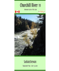 Go Trekker Churchill River 11 Canoe And Kayak Map Trip Planning