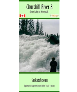 Go Trekker Churchill River 08 Canoe Map Trip Planning