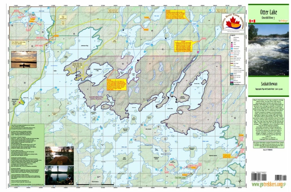 Go Trekker Trip Planning Churchill River 07 Canoe Map 4 Go Trekker Trip Planning Churchill River 07 Canoe Map