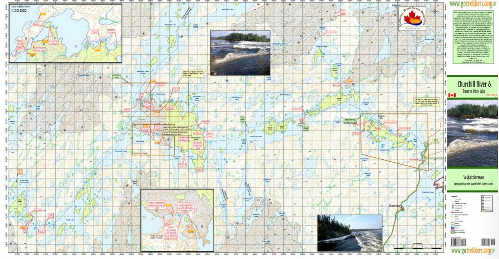 Go Trekker Churchill River 06 Canoe Map 4 Go Trekker Churchill River 06 Canoe Map