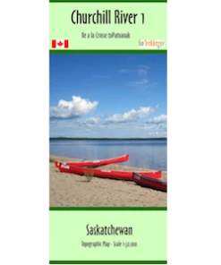 Go Trekker Churchill River 01 Canoe Map Trip Planning