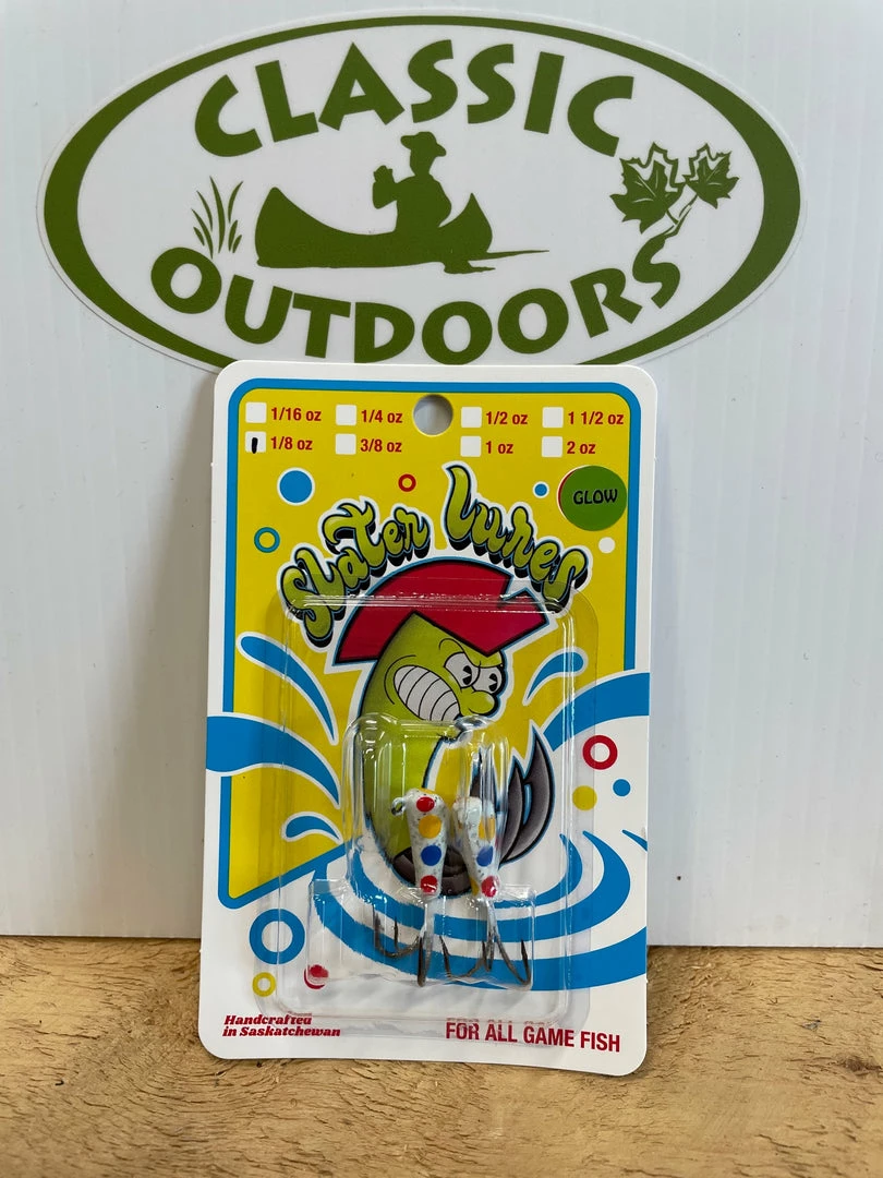 Slater Lures Glow In Dark 1/2 Oz Jig Heads 6 Slater Lures Glow In Dark 1/2 Oz Jig Heads